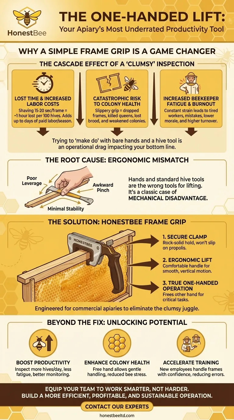 The One-Handed Lift: Why a Simple Frame Grip is Your Apiary's Most Underrated Productivity Tool Visual Guide