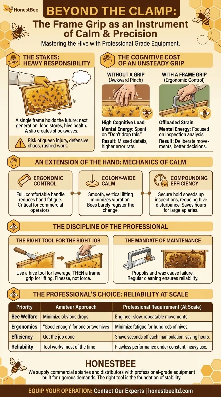 Beyond the Clamp: The Frame Grip as an Instrument of Calm and Precision Visual Guide