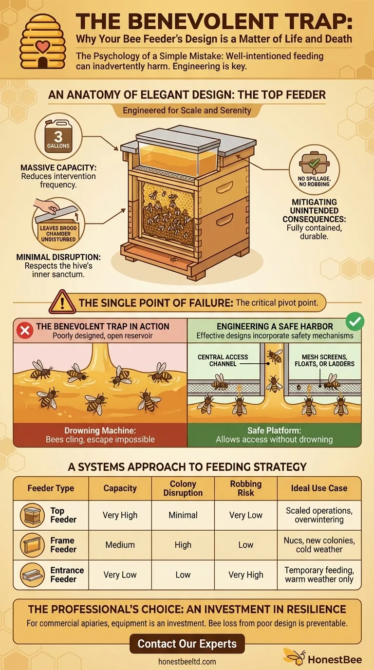 Le piège bienveillant : pourquoi la conception de votre nourrisseur d'abeilles est une question de vie ou de mort Guide Visuel