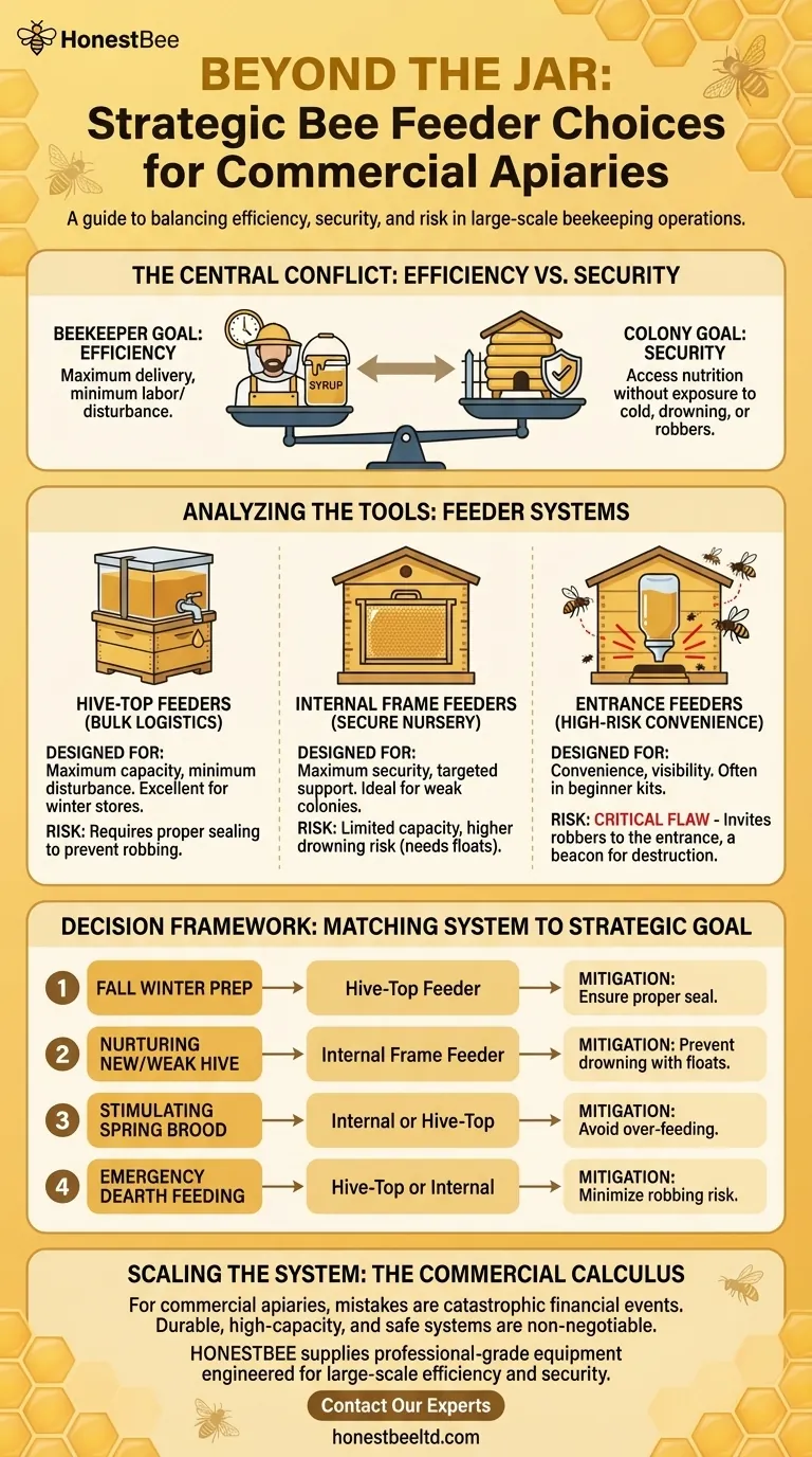 ما وراء البرطمان: لماذا يعد اختيار مغذي النحل قرارًا استراتيجيًا دليل مرئي