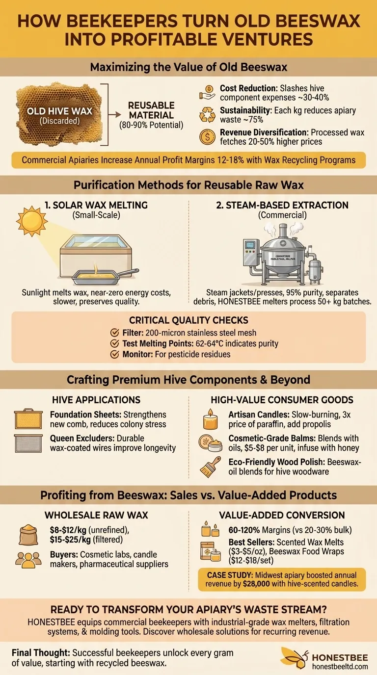 How Beekeepers Turn Old Beeswax into Profitable Ventures Visual Guide