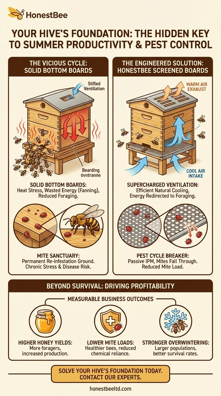Le fondement de votre ruche : la clé cachée de la productivité estivale et de la lutte antiparasitaire Guide Visuel