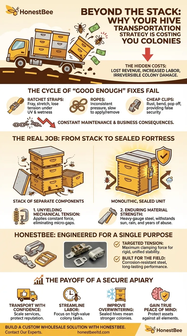 Beyond the Stack: Why Your Hive Transportation Strategy Is Costing You Colonies Visual Guide