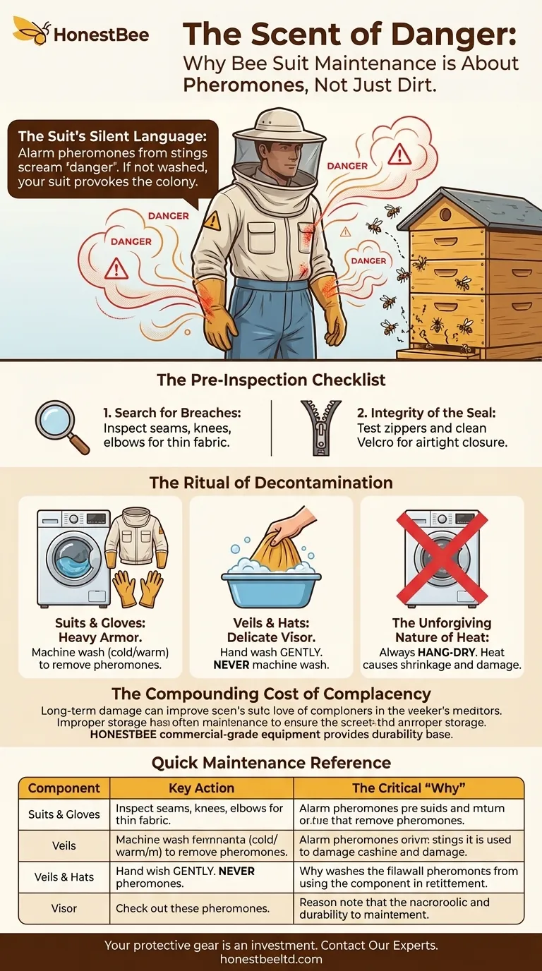O Cheiro do Perigo: Por Que a Manutenção do Fato de Abelha é Sobre Feromônios, Não Apenas Sujeira Guia Visual