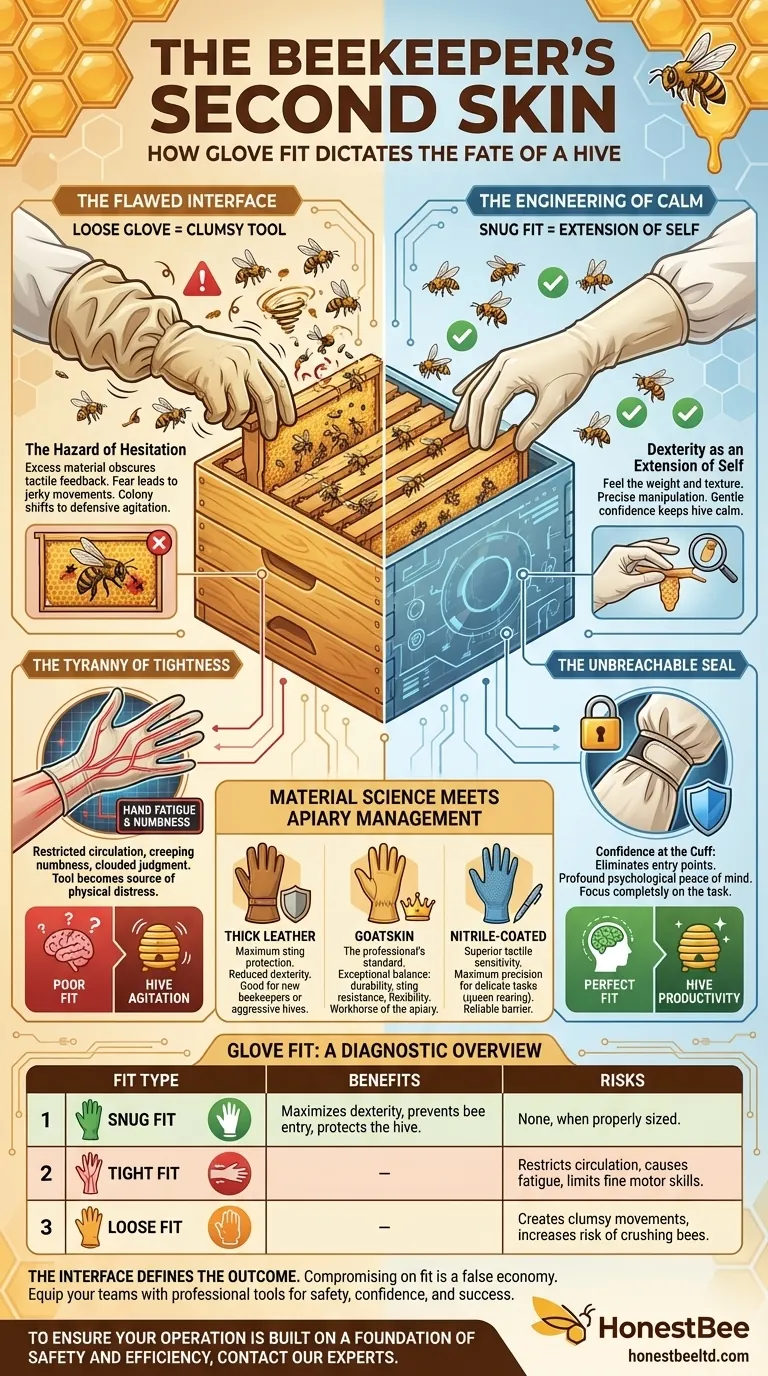 Вторая кожа пчеловода: как посадка перчаток определяет судьбу улья Визуальное руководство