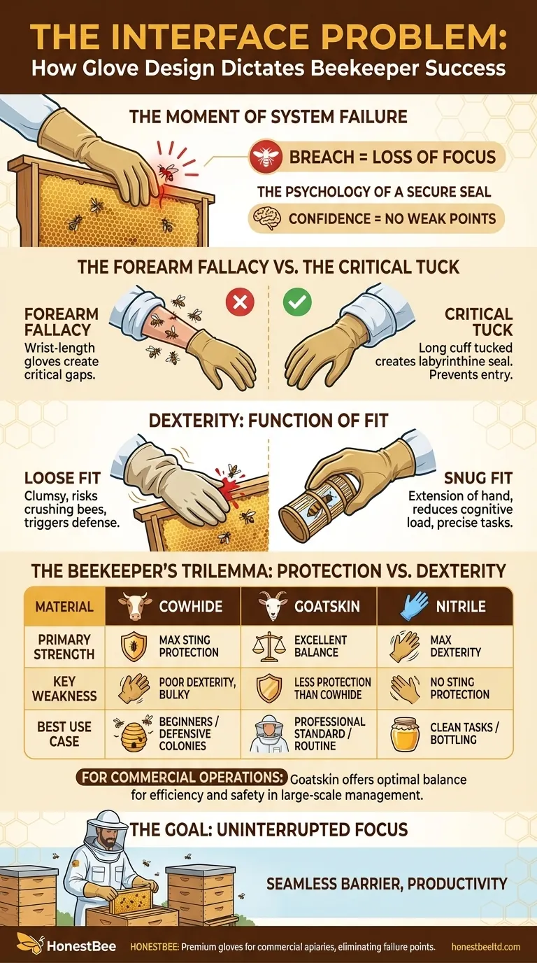The Interface Problem: How a Glove's Design Dictates a Beekeeper's Success Visual Guide
