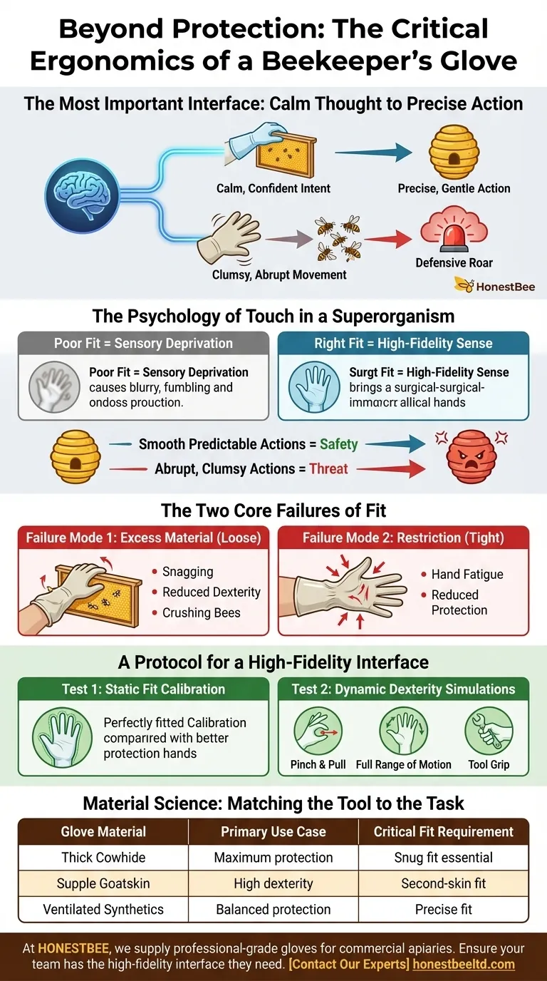 Beyond Protection: The Critical Ergonomics of a Beekeeper's Glove Visual Guide