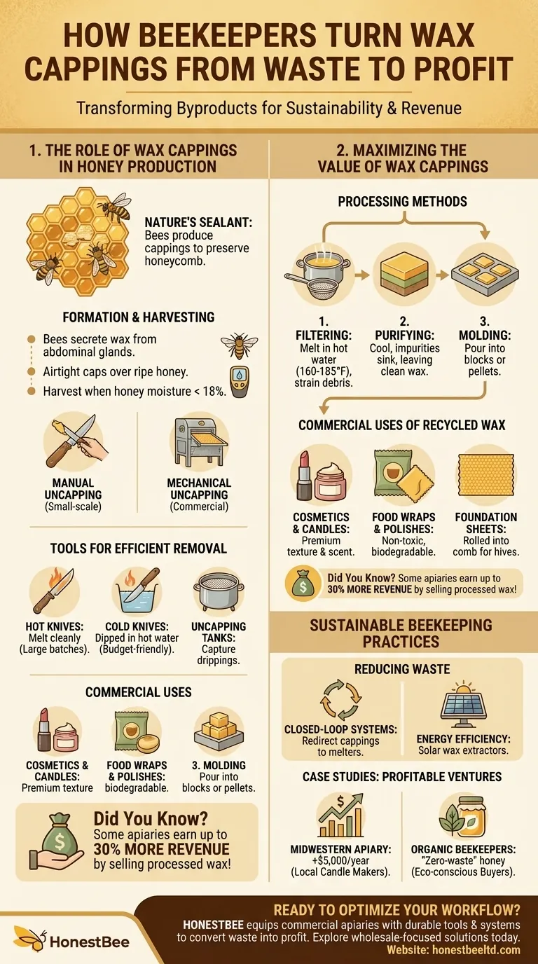 How Beekeepers Turn Wax Cappings From Waste to Profit Visual Guide