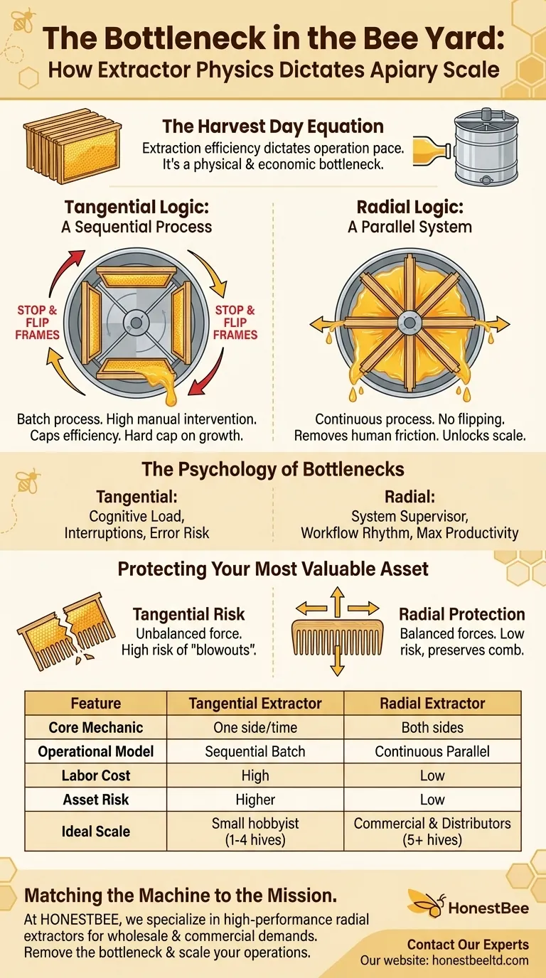 Узкое место на пасеке: как физика экстрактора определяет масштаб пасеки Визуальное руководство