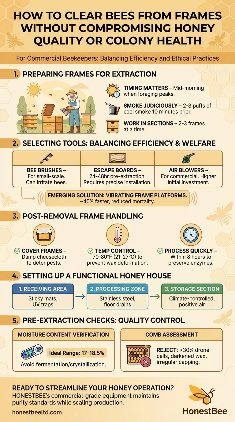 How to Clear Bees from Frames Without Compromising Honey Quality or Colony Health Guida Visiva