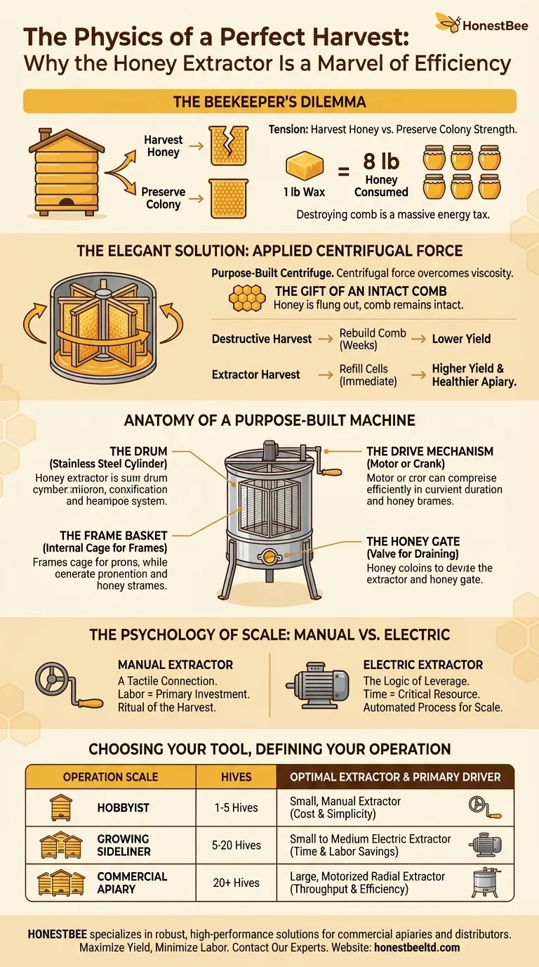 The Physics of a Perfect Harvest: Why the Honey Extractor Is a Marvel of Efficiency Visual Guide