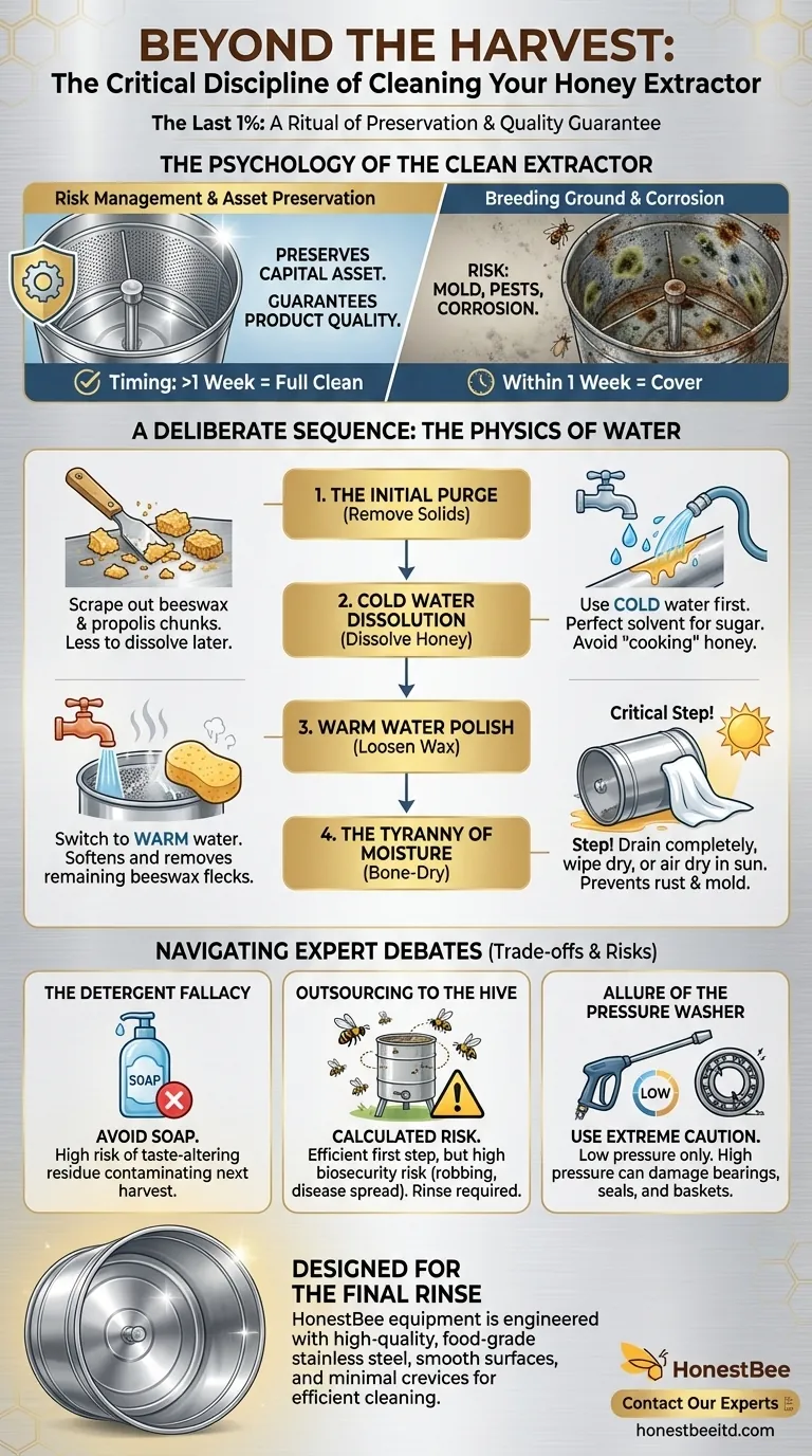 Beyond the Harvest: The Critical Discipline of Cleaning Your Honey Extractor Visual Guide