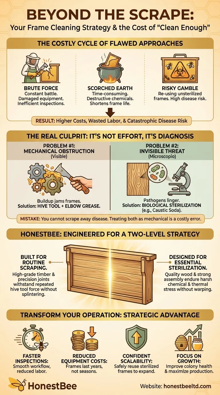 Oltre il Raschiamento: Perché la Tua Strategia di Pulizia dei Telaini Ti Sta Costando Denaro Guida Visiva