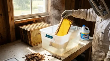 Jenseits des Schabers: Der unsichtbare Krieg um einen Bienenwabenrahmen