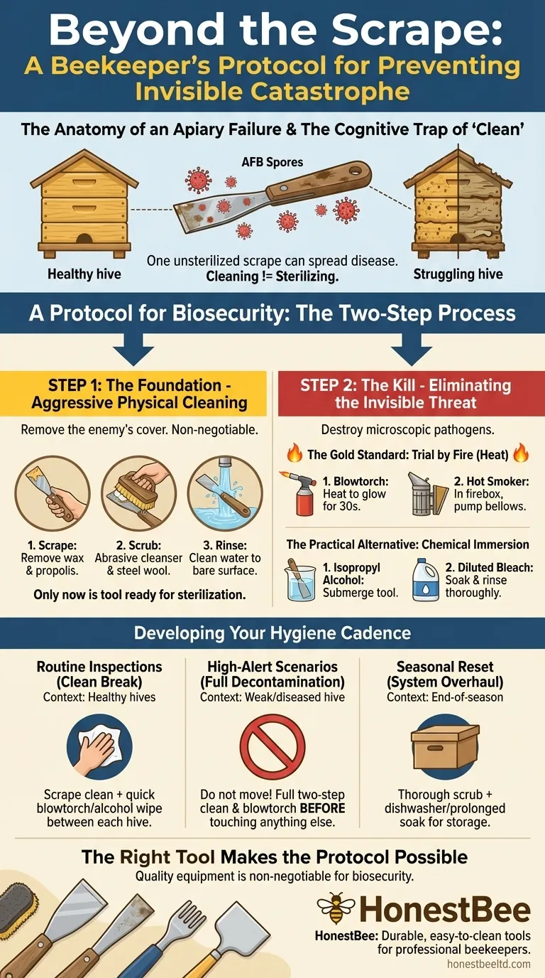 Beyond the Scrape: A Beekeeper's Protocol for Preventing Invisible Catastrophe Visual Guide