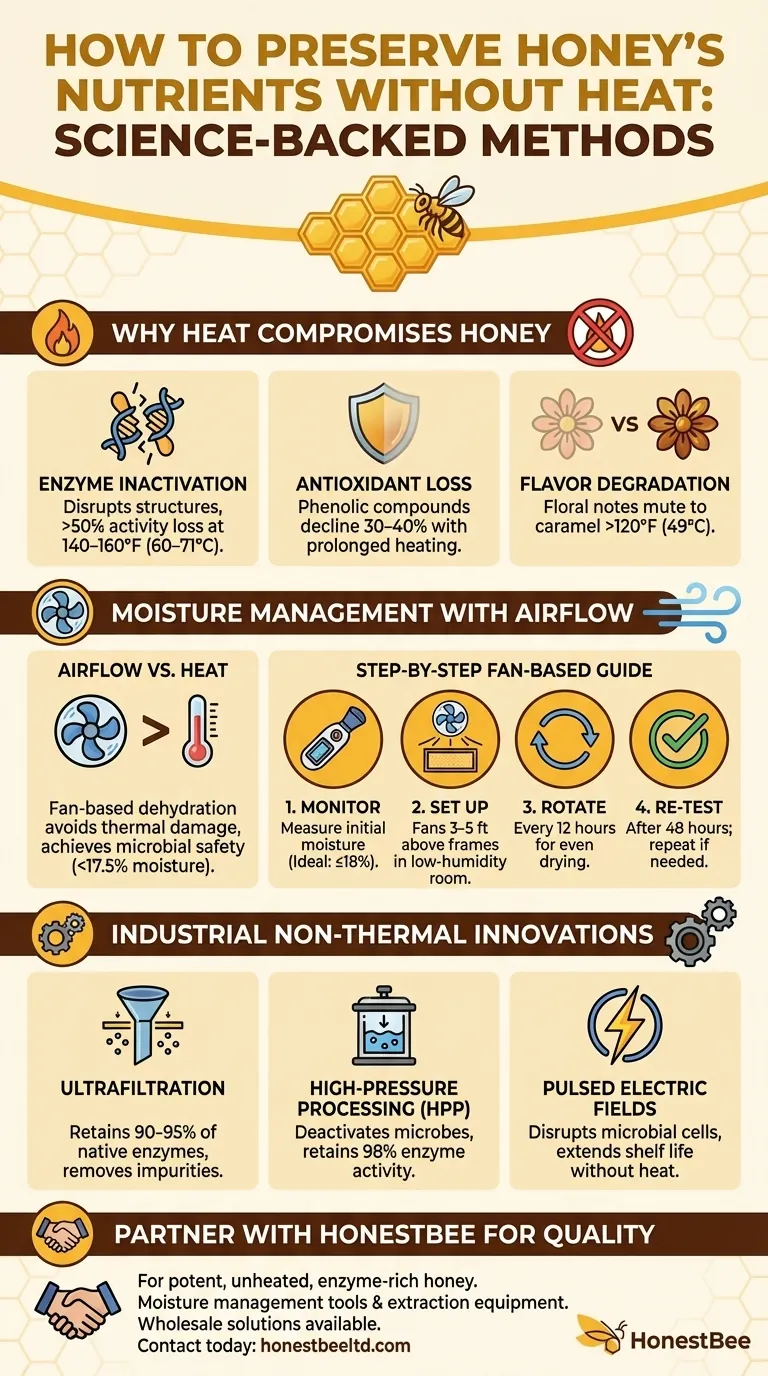 How to Preserve Honey's Nutrients Without Heat: Science-Backed Methods Visual Guide