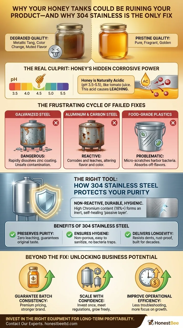 Warum Ihre Honigtanks Ihr Produkt ruinieren könnten – und warum 304er Edelstahl die einzige Lösung ist Visuelle Anleitung