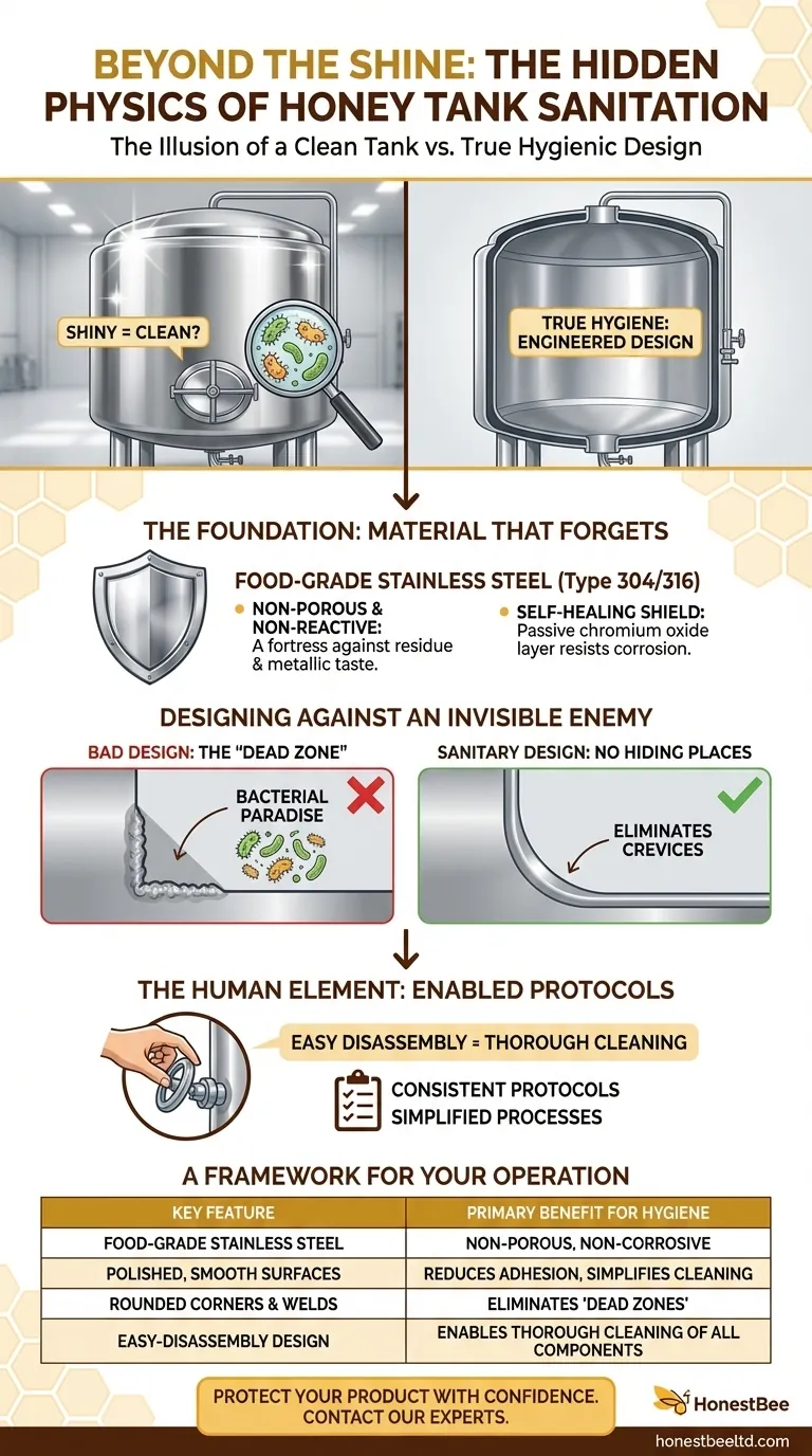 Beyond the Shine: The Hidden Physics of Honey Tank Sanitation Visual Guide