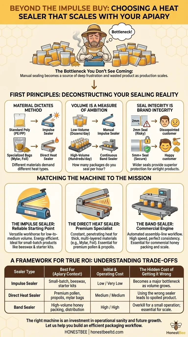 Beyond the Impulse Buy: Choosing a Heat Sealer That Scales With Your Apiary Visual Guide