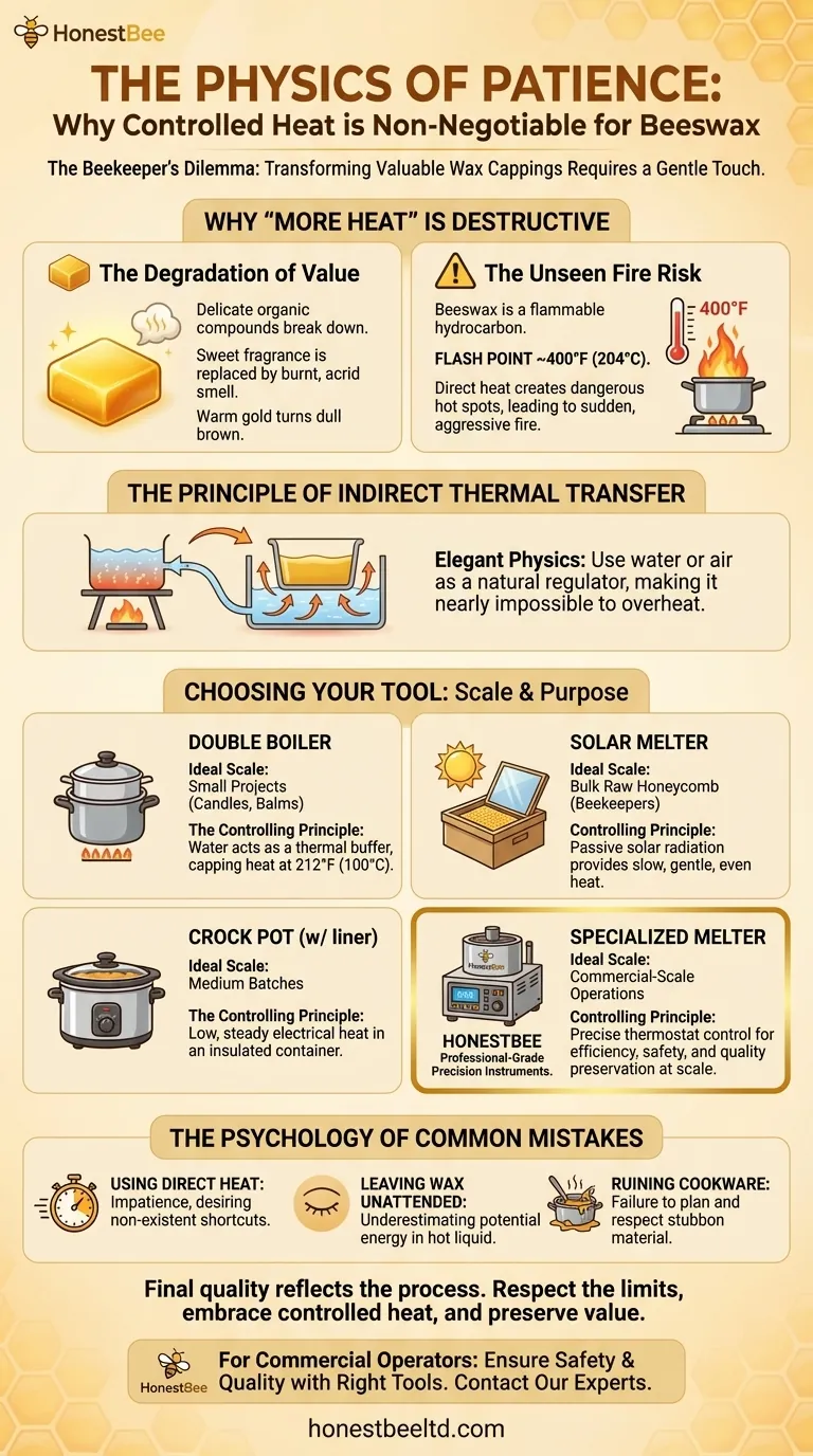 The Physics of Patience: Why Controlled Heat is Non-Negotiable for Beeswax Visual Guide