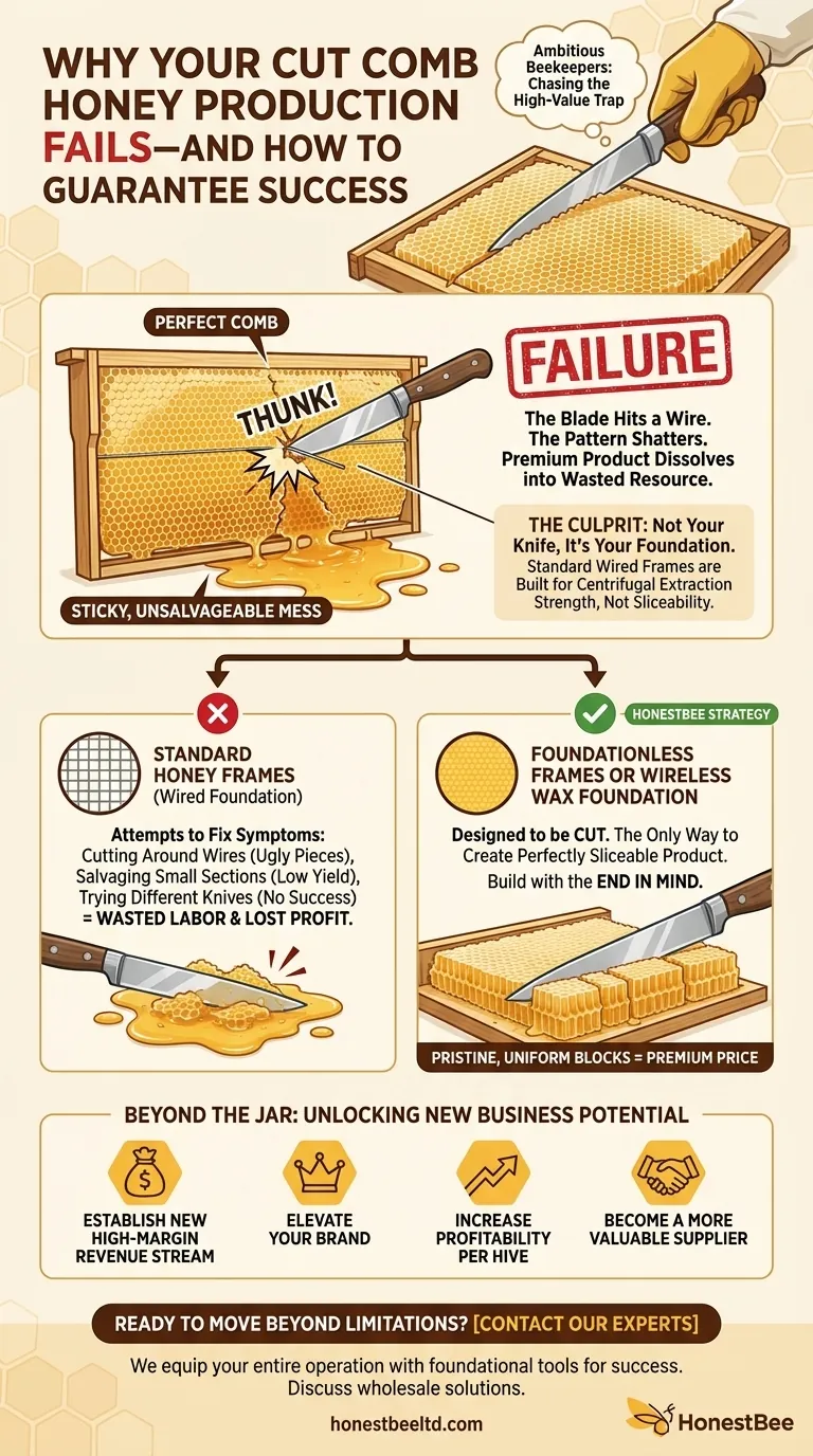 Why Your Cut Comb Honey Production Fails—And How to Guarantee Success Visual Guide