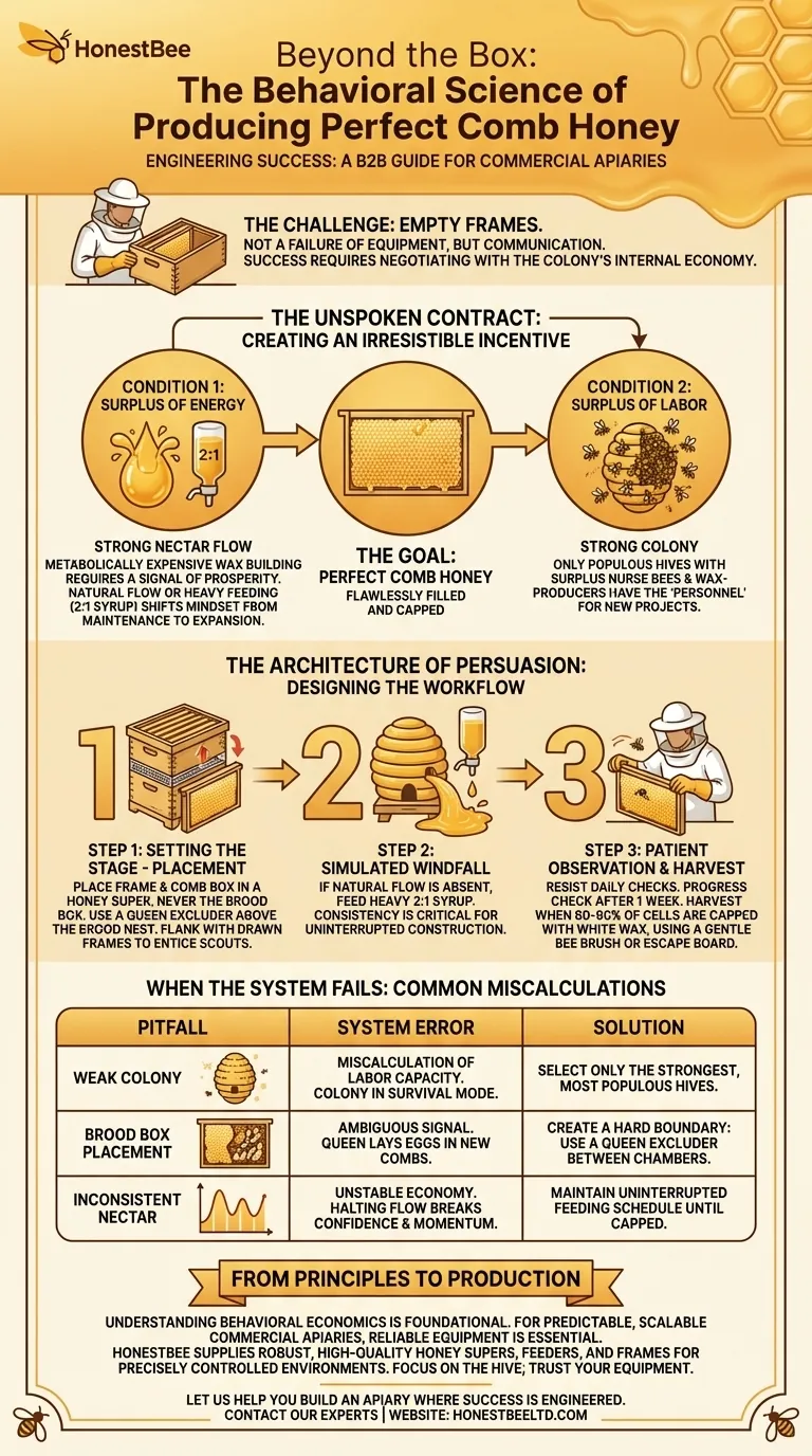 Jenseits des Kastens: Die Verhaltenswissenschaft der perfekten Wabenhonigproduktion Visuelle Anleitung