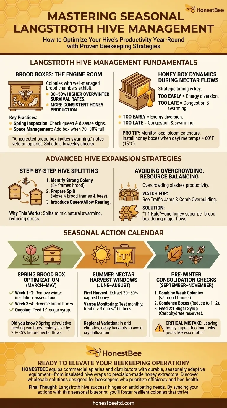 Mastering Seasonal Langstroth Hive Management: Timelines, Techniques, and Troubleshooting Guida Visiva