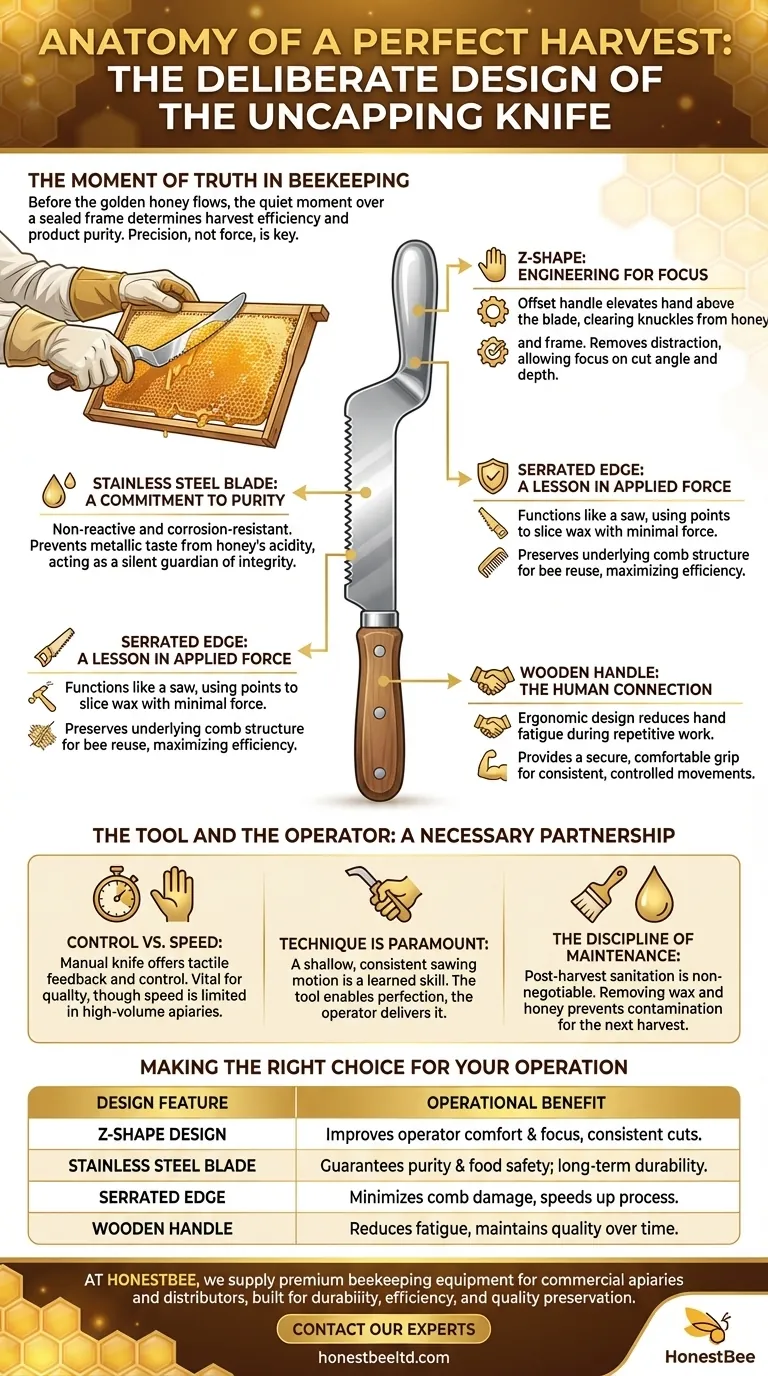 Anatomy of a Perfect Harvest: The Deliberate Design of the Uncapping Knife Visual Guide