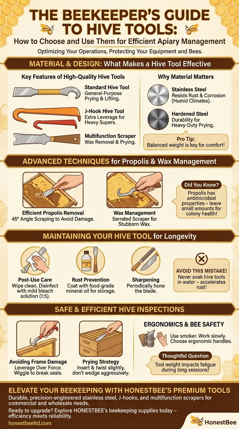 The Beekeeper’s Guide to Hive Tools: How to Choose and Use Them for Efficient Apiary Management Visual Guide