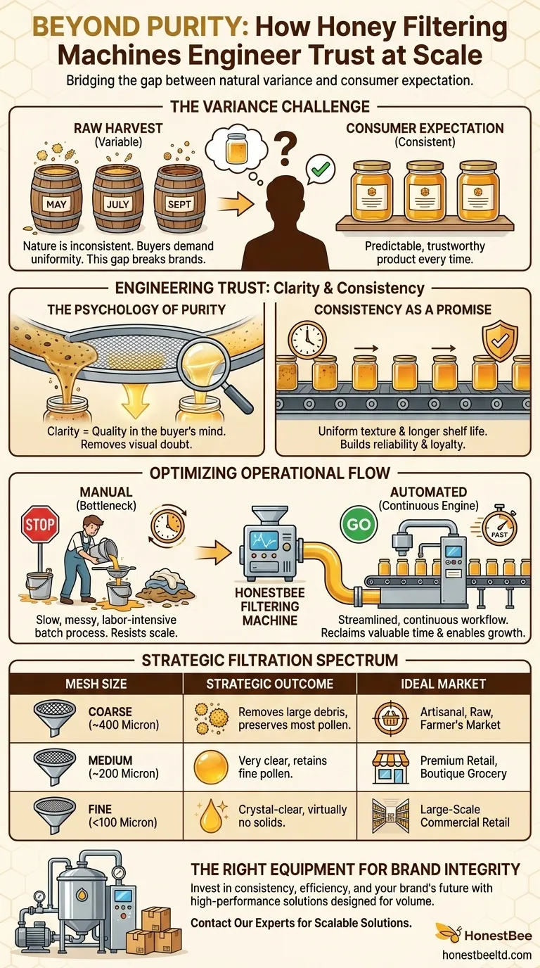 Beyond Purity: How Honey Filtering Machines Engineer Trust at Scale Visual Guide
