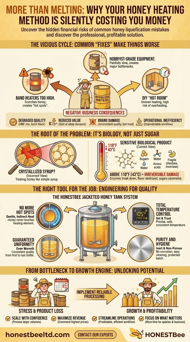 More Than Melting: Why Your Honey Heating Method Is Silently Costing You Money Visual Guide