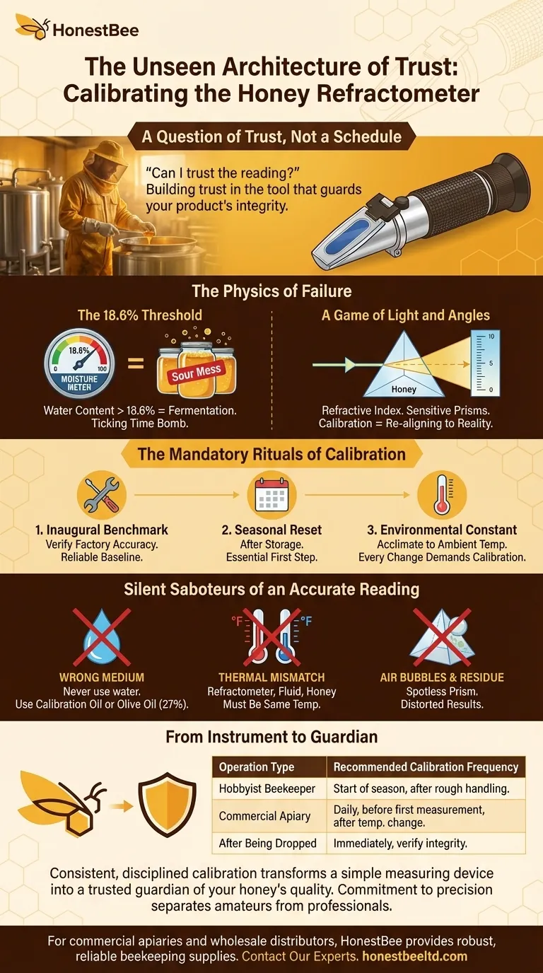 The Unseen Architecture of Trust: Calibrating the Honey Refractometer Visual Guide