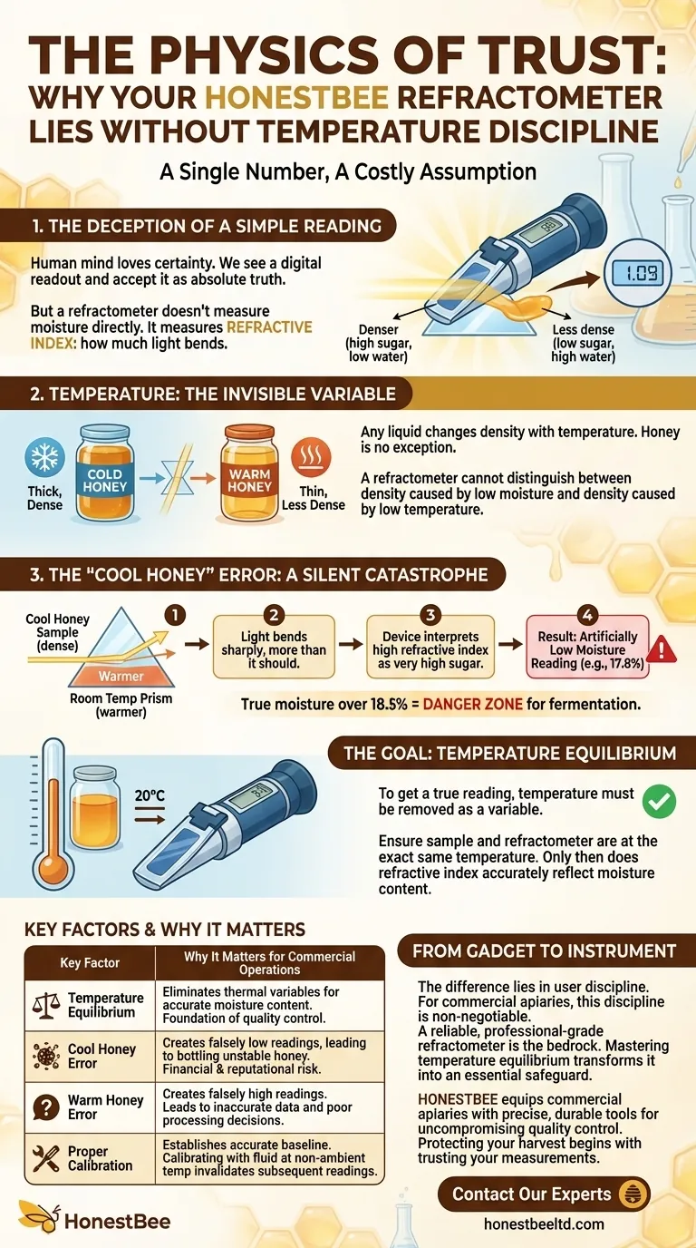 The Physics of Trust: Why Your Honey Refractometer Lies Without Temperature Discipline Visual Guide