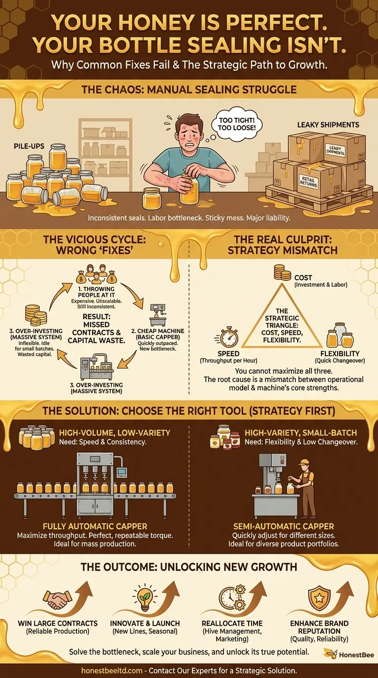Your Honey is Perfect. Your Bottle Sealing Isn't. Here's Why. Visual Guide