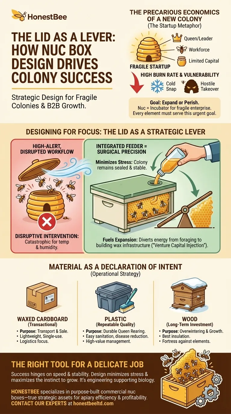 The Lid as a Lever: How Nuc Box Design Drives Colony Success Visual Guide