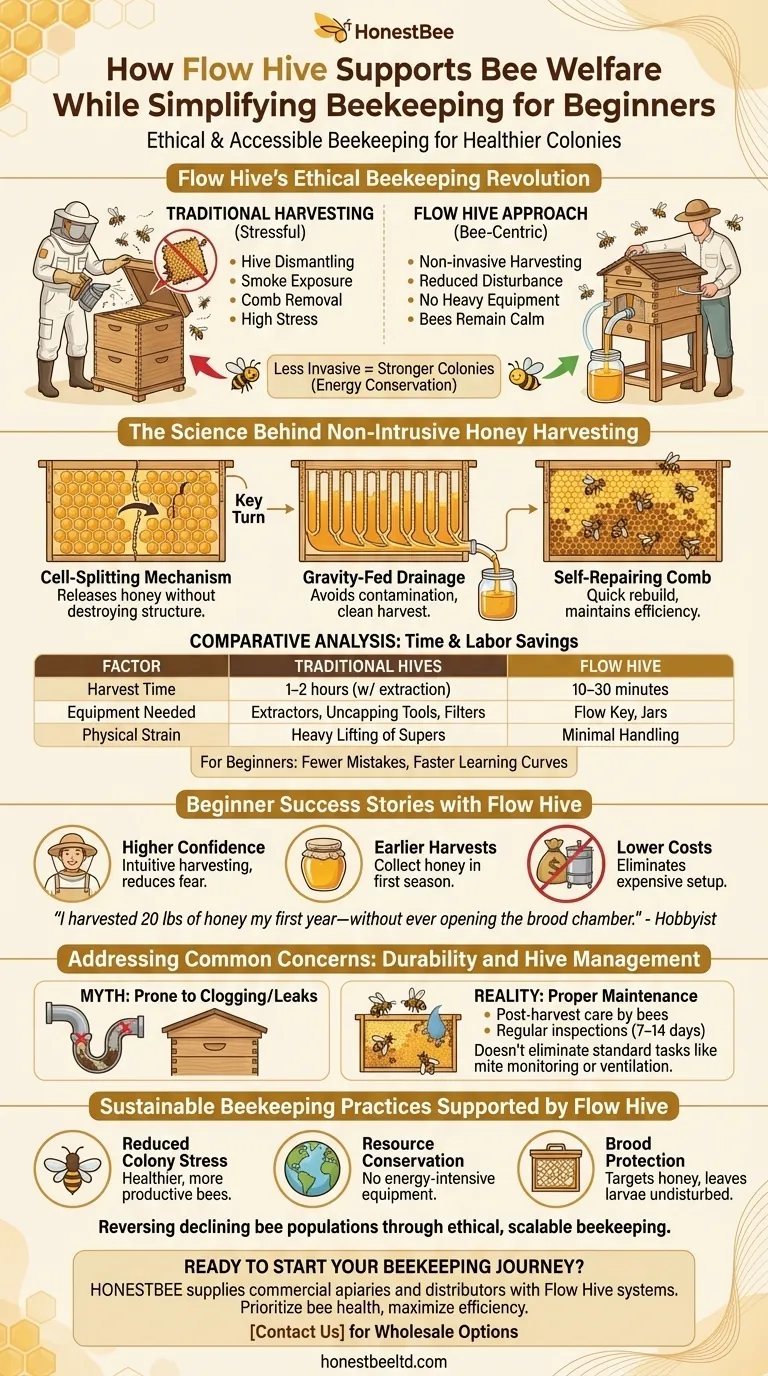 How Flow Hive Supports Bee Welfare While Simplifying Beekeeping for Beginners Visual Guide