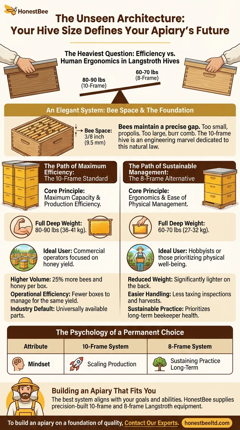 Die unsichtbare Architektur: Warum Ihre Bienenstockgröße die Zukunft Ihrer Imkerei bestimmt Visuelle Anleitung