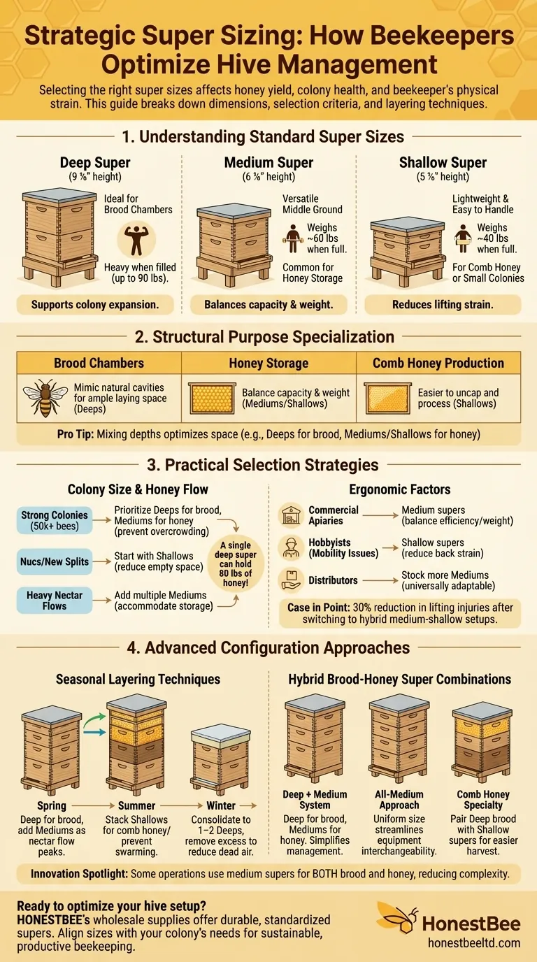Strategic Super Sizing: How Beekeepers Optimize Hive Management 시각적 가이드