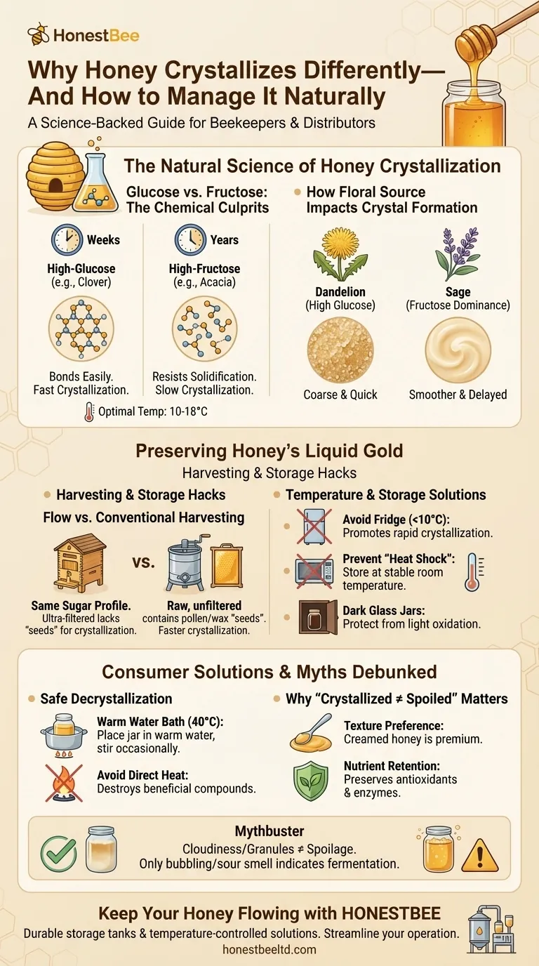 Why Honey Crystallizes Differently—And How to Manage It Naturally Visual Guide
