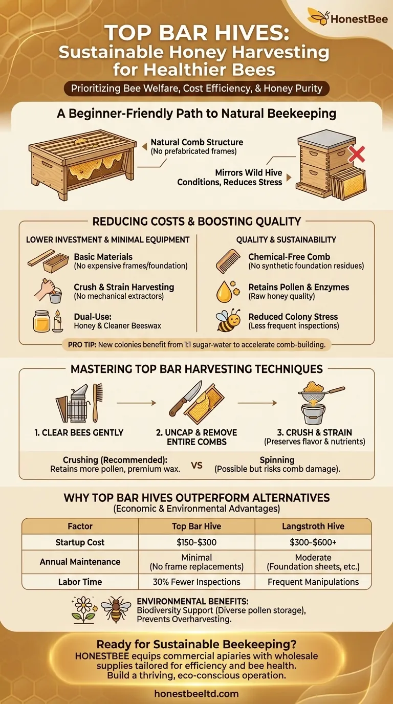 Cómo las colmenas Top Bar ofrecen una cosecha de miel sostenible para abejas más sanas Guía Visual