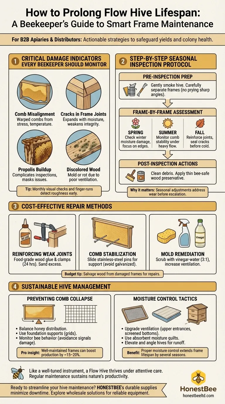 How to Prolong Flow Hive Lifespan: A Beekeeper’s Guide to Smart Frame Maintenance Visual Guide