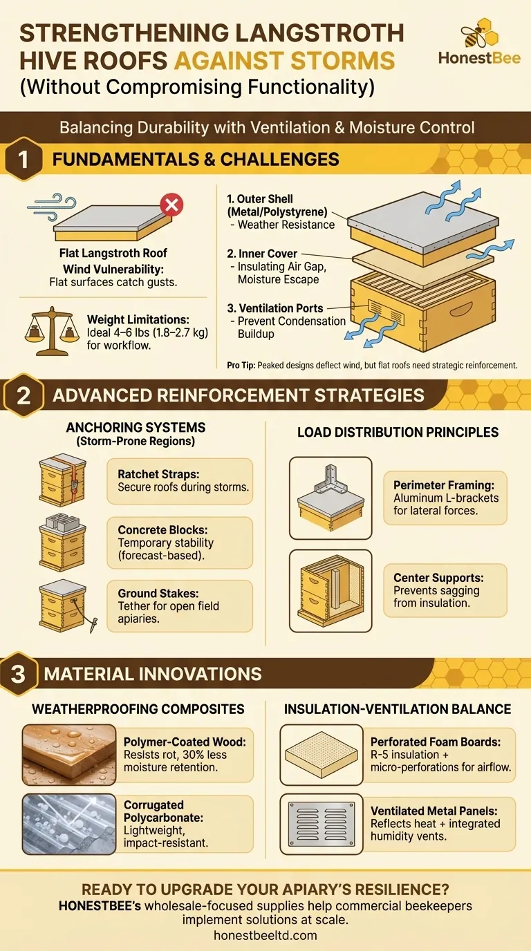 How to Strengthen Langstroth Hive Roofs Against Storms Without Compromising Functionality Visual Guide