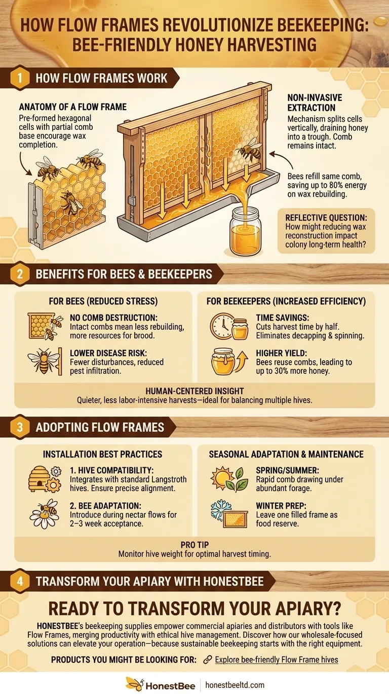 How Flow Frames Revolutionize Beekeeping with Bee-Friendly Honey Harvesting Visual Guide