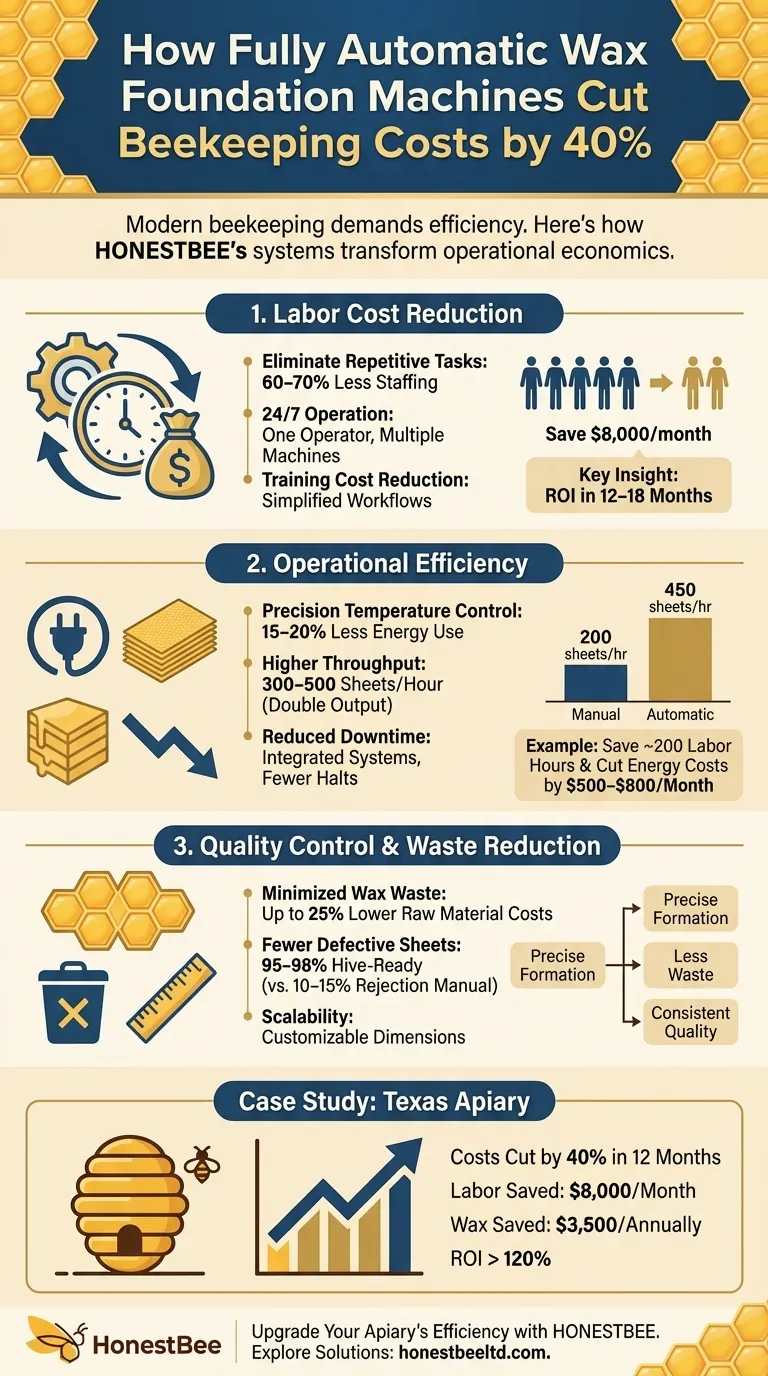 How Fully Automatic Wax Foundation Machines Cut Beekeeping Costs by 40% Visual Guide