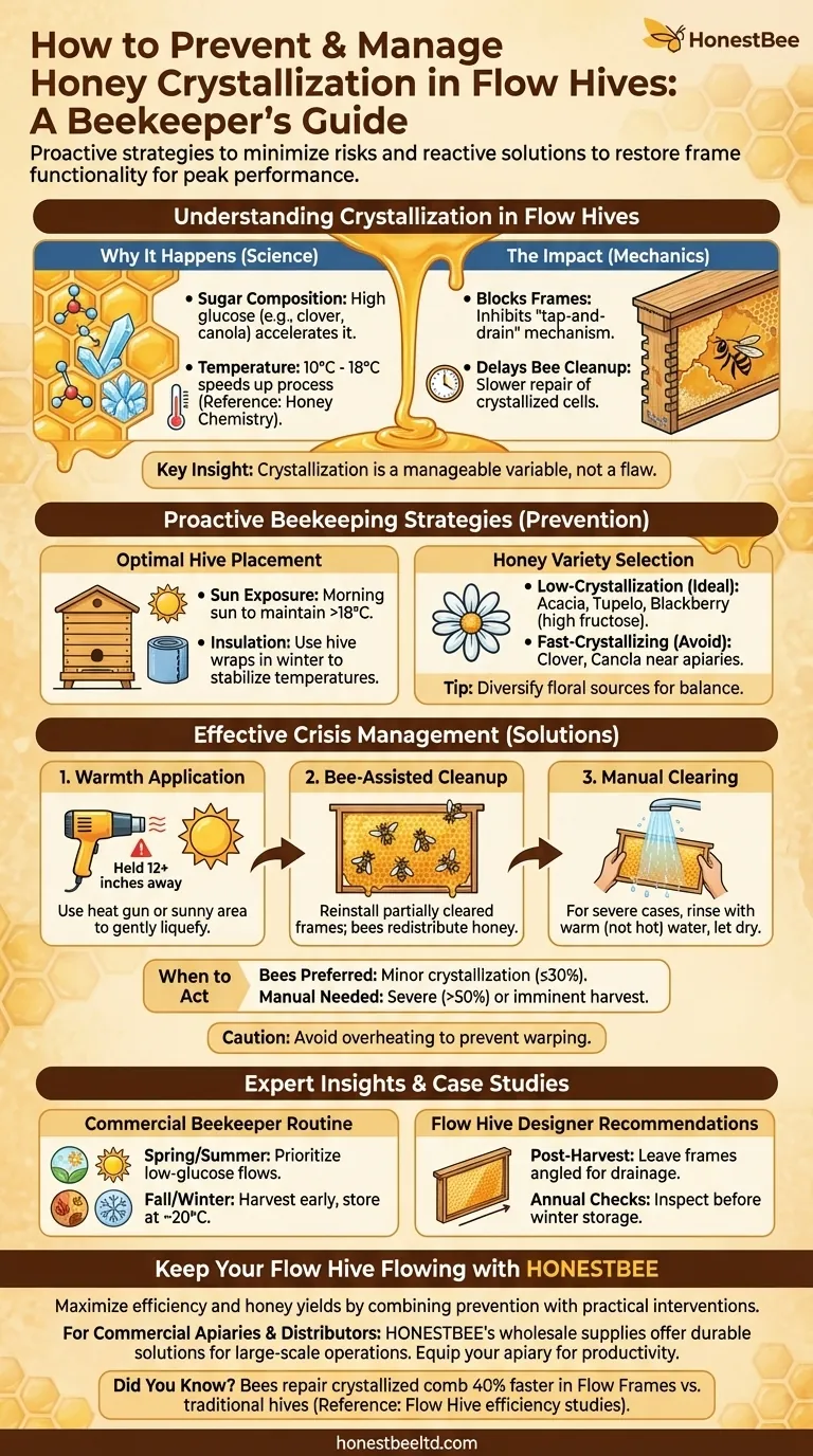 벌통에서 꿀 결정화를 예방하고 관리하는 방법: 양봉가를 위한 가이드 시각적 가이드