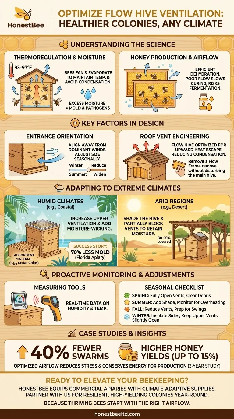 How to Optimize Flow Hive Ventilation for Healthier Colonies in Any Climate Visual Guide