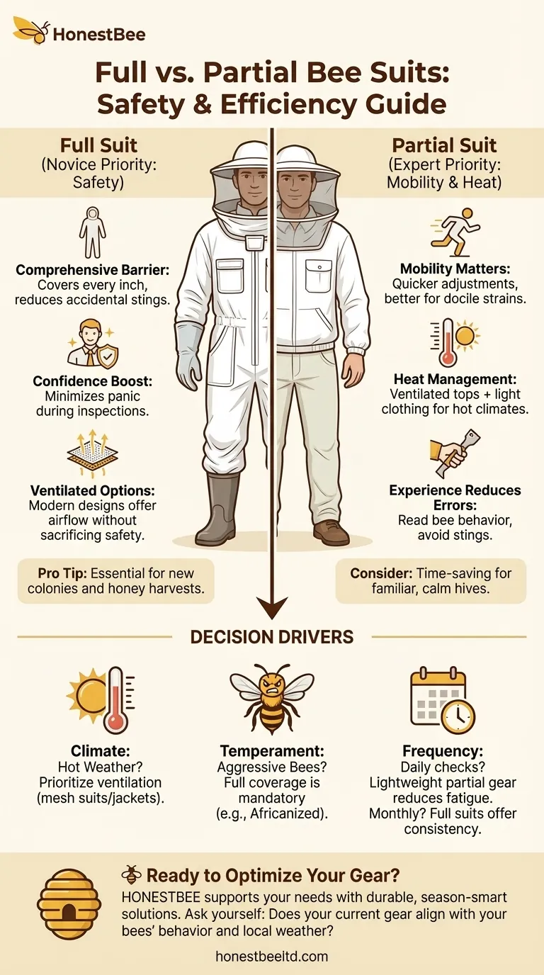如何选择全套或半套养蜂服：安全与效率指南 图解指南