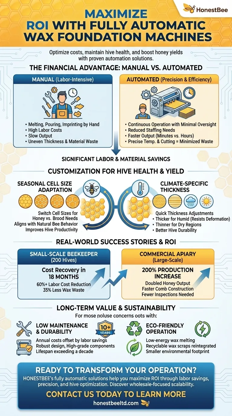 How Fully Automatic Wax Foundation Machines Deliver Measurable ROI for Modern Beekeepers Visual Guide