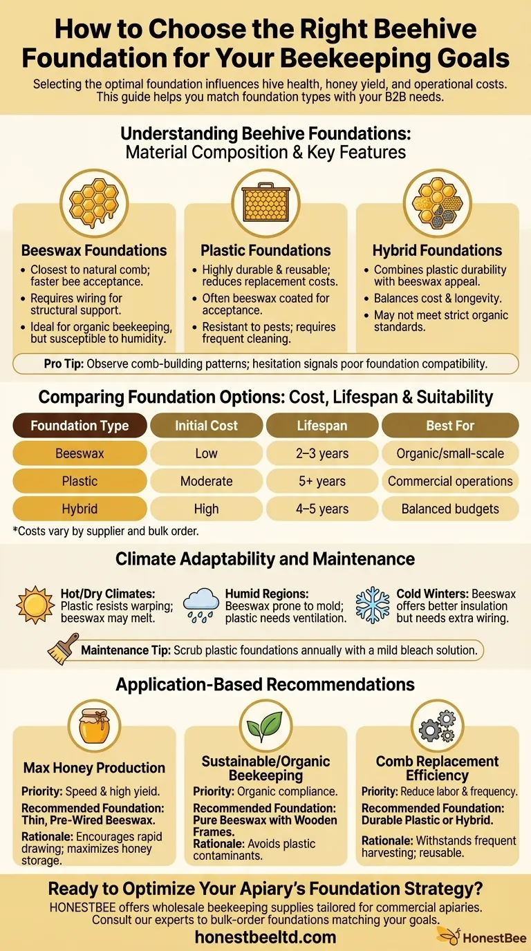 How to Choose the Right Beehive Foundation for Your Beekeeping Goals Guia Visual
