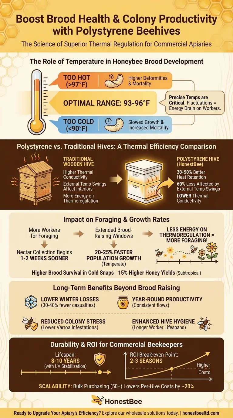 How Polystyrene Beehives Boost Brood Health and Colony Productivity Visual Guide